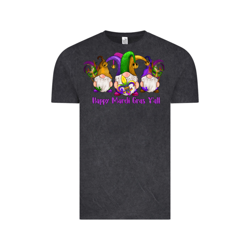 Happy Mardi Gras Y'all Gnomes Vintage Tee by RanaPortraitStore | Teevron