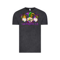 Vintage Black happy mardi gras y'all gnomes Vintage Tee - RanaPortraitStore