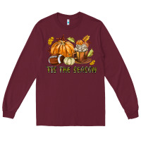 Burgundy Tis The Season Fall Long Sleeve Tee - texasbilliewilder