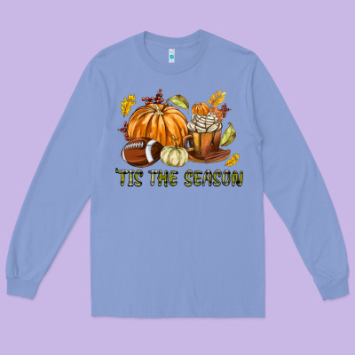 Tis The Season Fall Long Sleeve Tee Designed By Texasbilliewilder
