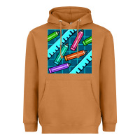 Meerkat school pencil seamless pattern Heavyweight Hoodie - BundleAndBundleShop