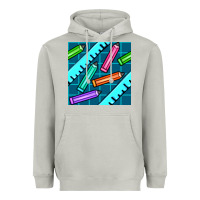 Moon Dust school pencil seamless pattern Heavyweight Hoodie - BundleAndBundleShop
