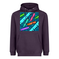Plum school pencil seamless pattern Heavyweight Hoodie - BundleAndBundleShop
