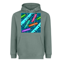 Sage school pencil seamless pattern Heavyweight Hoodie - BundleAndBundleShop