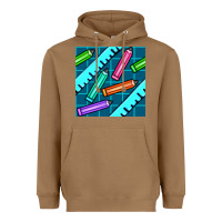 Toasted Coconut school pencil seamless pattern Heavyweight Hoodie - BundleAndBundleShop