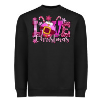 Black love christmas pink Heavyweight Sweatshirt - CowGirlArtShop
