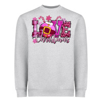 Love Christmas Pink Heavyweight Sweatshirt | Teevron