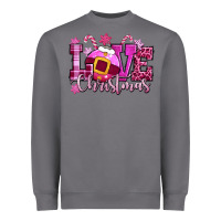 Storm love christmas pink Heavyweight Sweatshirt - CowGirlArtShop
