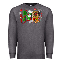 Charcoal Heather christmas nr nurse practitioner nurse Premium Sweatshirt - LillyAllenDesigns