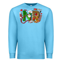 Ocean Blue christmas nr nurse practitioner nurse Premium Sweatshirt - LillyAllenDesigns