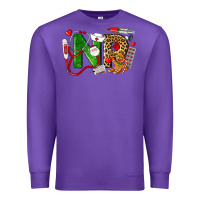Purple christmas nr nurse practitioner nurse Premium Sweatshirt - LillyAllenDesigns