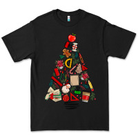 Black teacher christmas tree Premium Tee - MaliasSmallBusiness