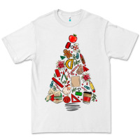 White teacher christmas tree Premium Tee - MaliasSmallBusiness