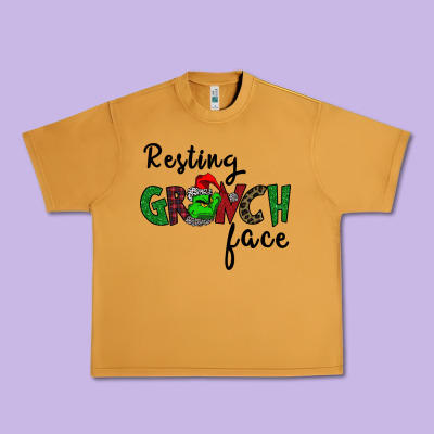 Merry Grinch Mas Urban Heavy Tee Designed By Bettercallsaul