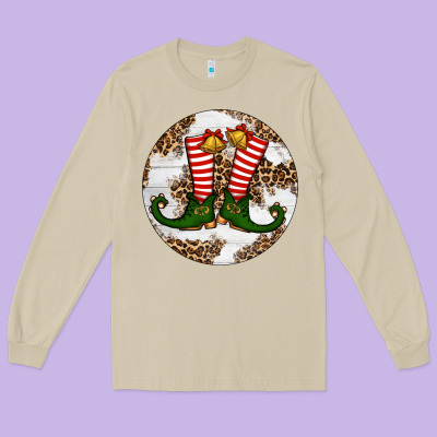 Elf Shoes Christmas Long Sleeve Tee Designed By Ranaportraitstore