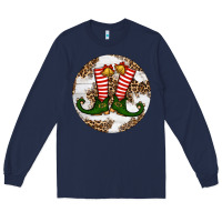 Navy Elf Shoes Christmas Long Sleeve Tee - RanaPortraitStore
