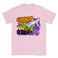 Bubblegum Pink creep it real Classic Tee - BarkalooDesign