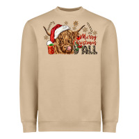 Mushroom merry christmas yall Heavyweight Sweatshirt - CowGirlArtShop