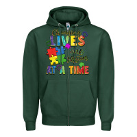 Sports Green Changing lives one session at a time Zipper Hoodie - FaDigitalArtStudio
