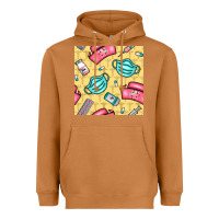 Meerkat nurse medicine seamless pattern Heavyweight Hoodie - BundleAndBundleShop