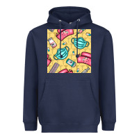 Navy nurse medicine seamless pattern Heavyweight Hoodie - BundleAndBundleShop