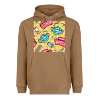 Toasted Coconut nurse medicine seamless pattern Heavyweight Hoodie - BundleAndBundleShop