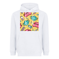 White nurse medicine seamless pattern Heavyweight Hoodie - BundleAndBundleShop