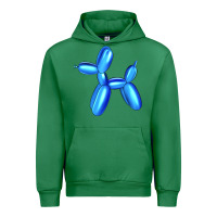Emerald Blue Dog Balloon Urban Hoodie - Artiststas