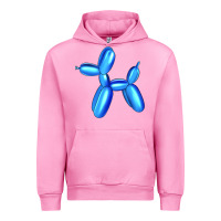 Fuchsia Pink Blue Dog Balloon Urban Hoodie - Artiststas
