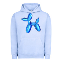 Pigment Grape Ice Blue Dog Balloon Urban Hoodie - Artiststas