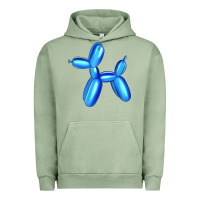 Pigment Oil Green Blue Dog Balloon Urban Hoodie - Artiststas