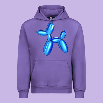 Blue Dog Balloon Urban Hoodie Designed By Artiststas