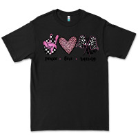 Black peace love racing Premium Tee - JahusDesignShop