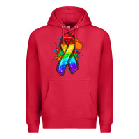 Cardinal Pride ribbon Premium Hoodie - FaDigitalArtStudio