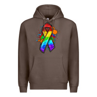 Coffee Pride ribbon Premium Hoodie - FaDigitalArtStudio