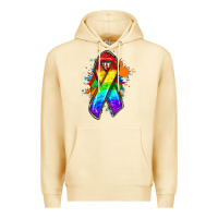 Pina Colada Pride ribbon Premium Hoodie - FaDigitalArtStudio