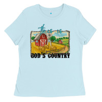 Baby Blue this is god's country Ladies Tee - MaliasSmallBusiness