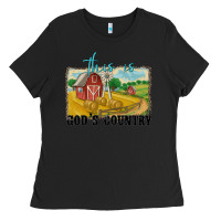 Black this is god's country Ladies Tee - MaliasSmallBusiness