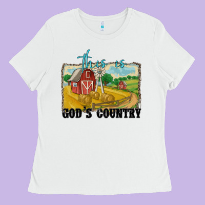 This Is God's Country Ladies Tee Designed By Maliassmallbusiness