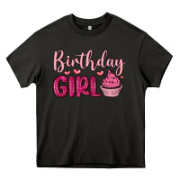 Asphalt birthday girl cupcake Heavy Core Tee - MaliasSmallBusiness