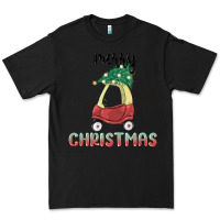 Black merry christmas kids car Premium Tee - MaliasSmallBusiness