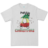 Dove Grey merry christmas kids car Premium Tee - MaliasSmallBusiness