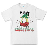 White merry christmas kids car Premium Tee - MaliasSmallBusiness