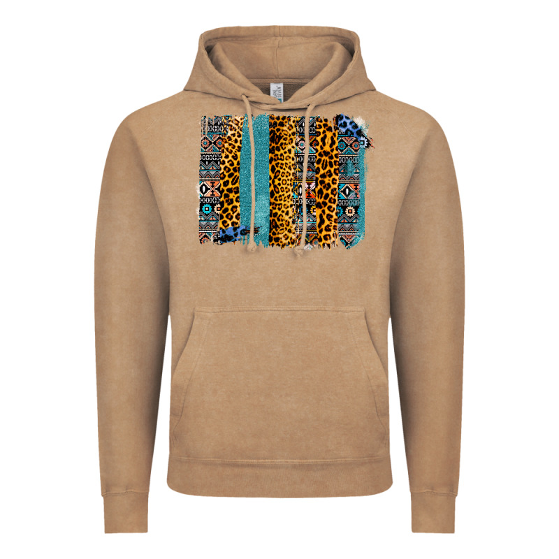 Aztec Leopard Glitter Brushstrokes Vintage Hoodie by Bettercallsaul | Teevron
