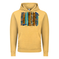 Vintage Mustard Aztec Leopard Glitter Brushstrokes Vintage Hoodie - Bettercallsaul