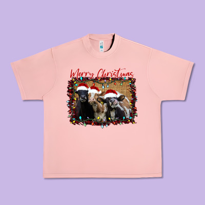 Merry Christmas Cows Urban Heavy Tee Designed By Bettercallsaul