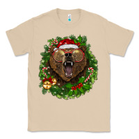 Mushroom christmas bear  wreath Classic Tee - BarkalooDesign