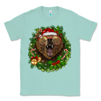 Seafoam christmas bear  wreath Classic Tee - BarkalooDesign