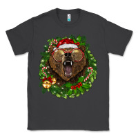 Smoke christmas bear  wreath Classic Tee - BarkalooDesign