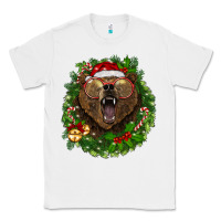 White christmas bear  wreath Classic Tee - BarkalooDesign